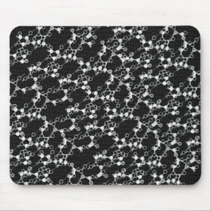 Black Molecule Mousepad Muismat