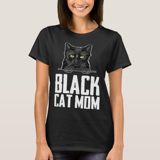 Black mom  Black kitten  Blacks  2 T-shirt (Voorkant)