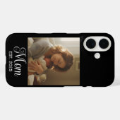 Black Mom Established Script Photo Case-Mate iPhone Case (Achterkant (horizontaal))