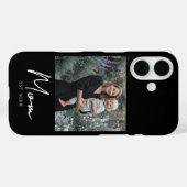 Black Mom Established Script Photo Case-Mate iPhone Case (Achterkant (horizontaal))