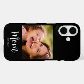 Black Mom Established Script Photo Case-Mate iPhone Case (Achterkant (horizontaal))