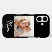 Black Mom Established Script Photo Case-Mate iPhone Case (Achterkant (horizontaal))