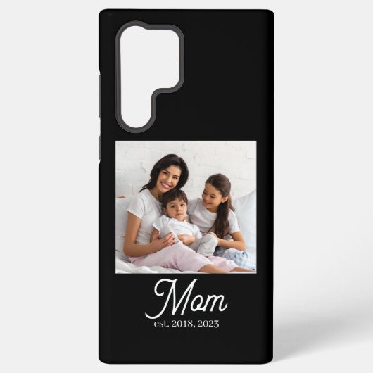 Black Mom Established Script Samsung Galaxy Hoesje (Achterkant)