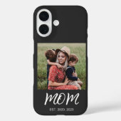 Black Mom gevestigde scriptfoto Case-Mate iPhone Case (Achterkant)