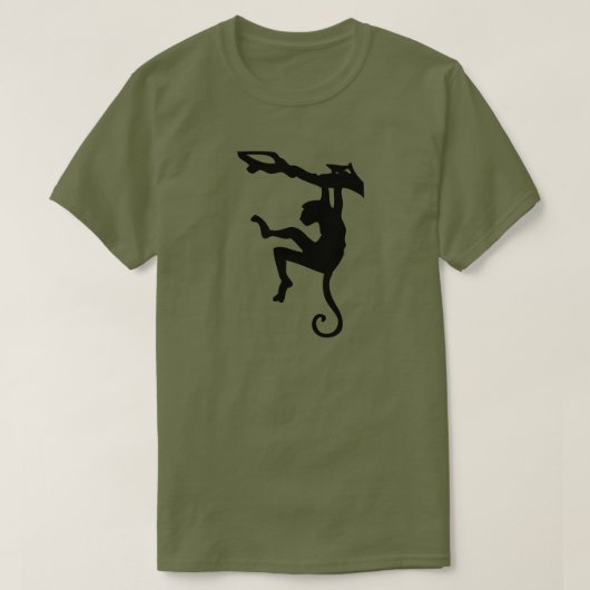 BLACK MONKEY STENCIL T-SHIRT (Design voorkant)