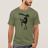 BLACK MONKEY STENCIL T-SHIRT (Voorkant)