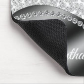 Black Monogram Diamonds Muismat (Hoek)