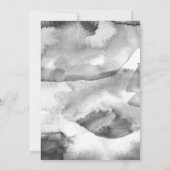 Black Monogrammed Photo Collage Congrats Afstudere Aankondiging (Achterkant)