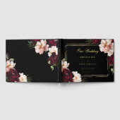 Black Moody Burgundy Blush Floral Wedding (Complet)