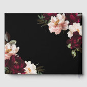 Black Moody Burgundy Blush Floral Wedding (Verso)