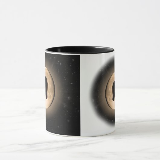 Black Moon Horse 2-sided Mug (Centre)