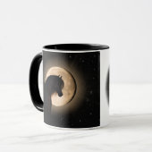 Black Moon Horse 2-sided Mug (Devant gauche)