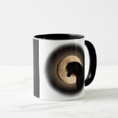Black Moon Horse 2-sided Mug Mok (Voorkant rechts)