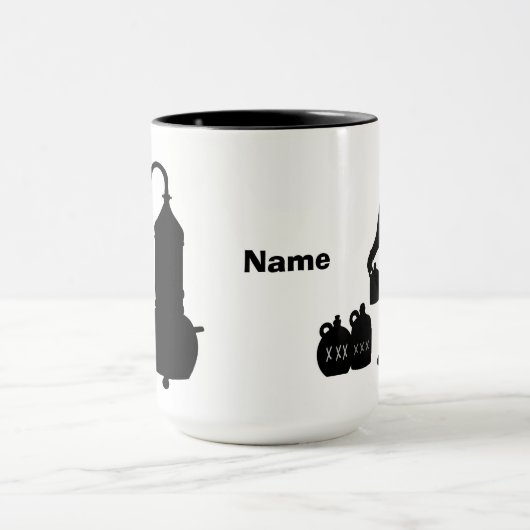 Black Moonshine Silhouettes Mok (Midden)