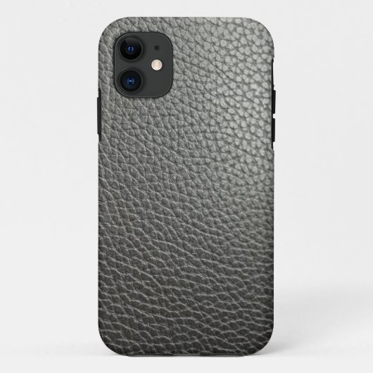 Black more leather Case-Mate iPhone case (Achterkant)