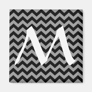 Black Moroccan Moods Chevrons Magneet