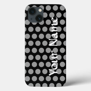 Black Moroccan Moods Stippen iPhone 13 Hoesje