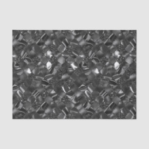 Black Moroccan Quatrefoil Pattern Tissuepapier