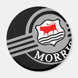 Black Morris Minor Fridge Magneet