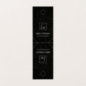 Black Mosaic Hanging Bracelet Ketting Display Visitekaartjes (Buitenkant ongevouwen)