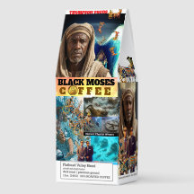 BLACK MOSES 2 Coffee, 12oz Bag, Dark Roast, Flath