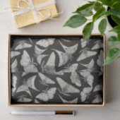 Black Moth Butterfly Pattern Halloween Tissuepapier (Geschenk)