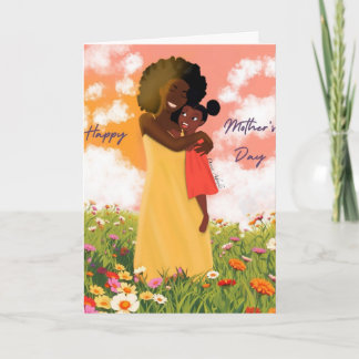 Black Mother's Day CArd Kaart