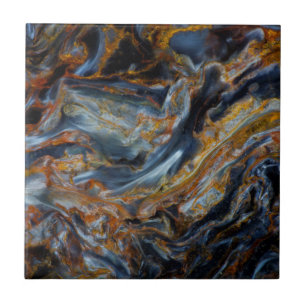 Black Mottled Pietersite Tegeltje
