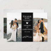 Black Mountain bruiloft Bedankkaart (Voorkant / Achterkant)