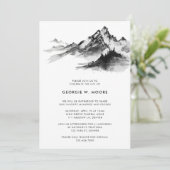 Black Mountain Forest begrafenis viering van het l Kaart (Staand voorkant)