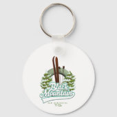 Black Mountain New Hampshire Ski logo. Sleutelhanger (Achterkant)
