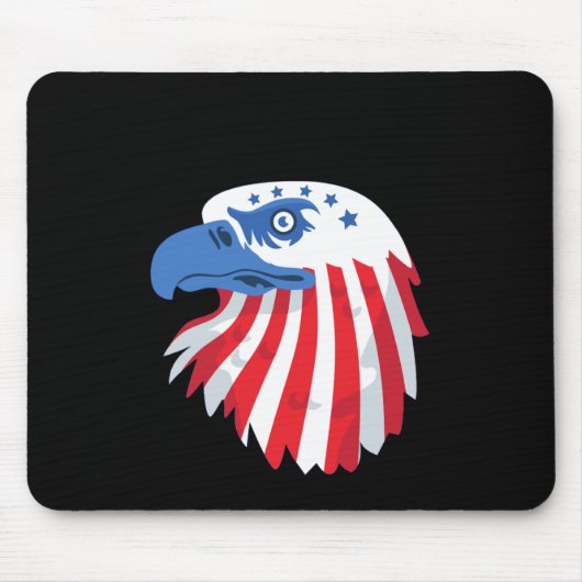 Black mouse pads merorial day muismat (Voorkant)