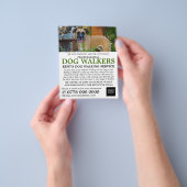 Black Mouth Cur, Dog Walker Service Adverteren Flyer (Hand)