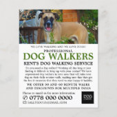 Black Mouth Cur, Dog Walker Service Adverteren Flyer (Voorkant)