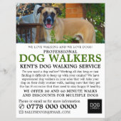 Black Mouth Cur, Dog Walker Service Adverteren Flyer (Voorkant)