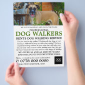 Black Mouth Cur, Dog Walker Service Adverteren Flyer (Hand)