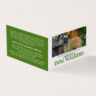 Black Mouth Cur, Dog Walker Service, detail Visitekaartjes