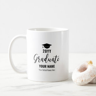 Black   Mug Cadeaux de Graduation Personnalisée Mo