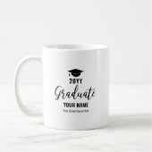 Black | Mug Cadeaux de Graduation Personnalisée Mo (Gauche)