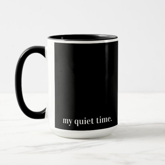 Black Mug Mon temps tranquille (Gauche)