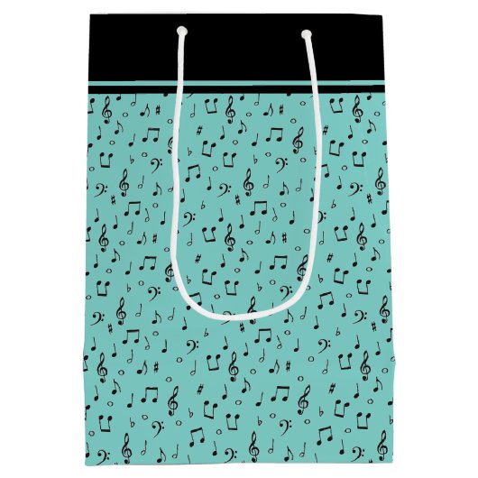 Black Musical Medium Cadeauzakje (Achterkant)