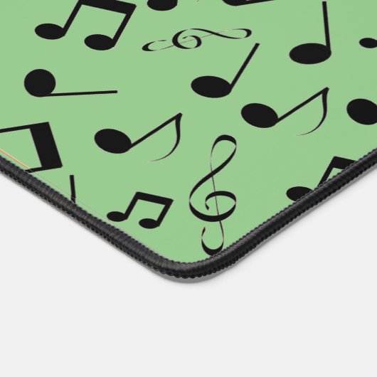 Black Musical Notes bDesign Desk Mat (Coin)