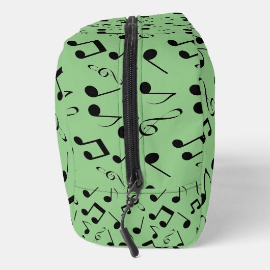 Black Musical Notes Design Kit Dopp Sac (Droite)