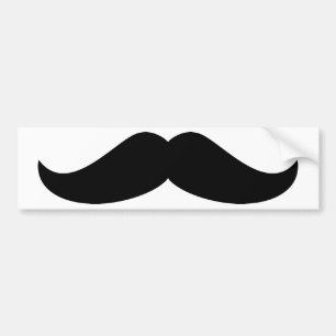 Black Mustache Bumpersticker
