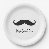 Black Mustache Papieren Bordje (Voorkant)