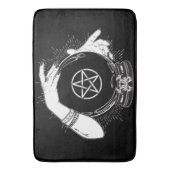 Black Mystic Teller Mystical Crystal Ball Badmat (Voorkant Verticaal)