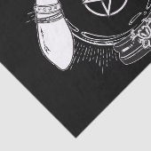 Black Mystic Teller Mystical Crystal Ball Tissuepapier (Detail)