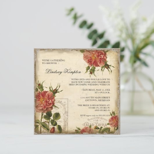 Black n Cream Eiffeltowerparen Kaart (Staand voorkant)