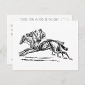 BLACK n WHITE DERBY INVITATION (Devant / Derrière)