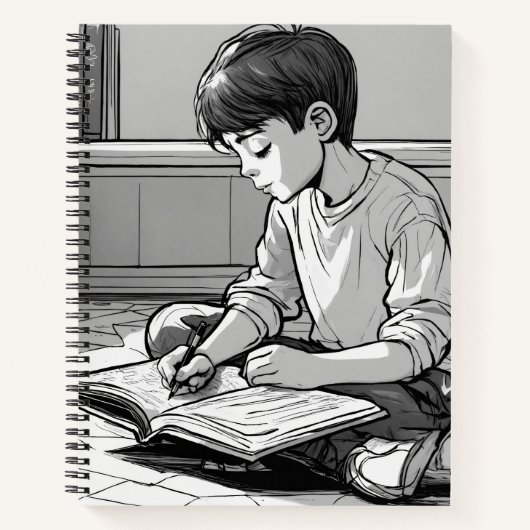 Black N White Study carnet SPIRAL (Devant)